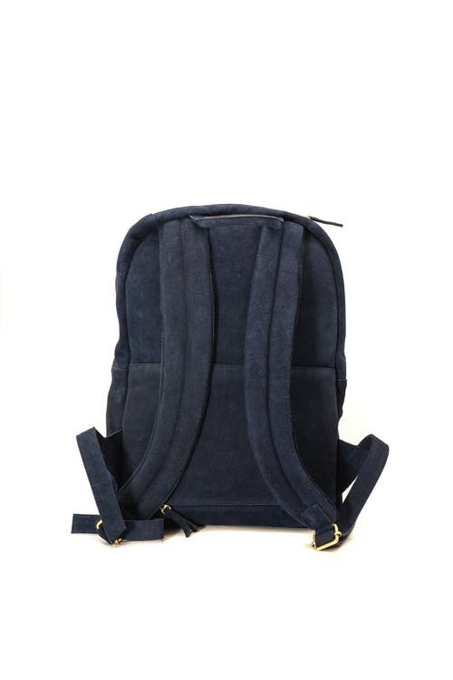 Sabandija Duke Suede Backpack In Blue