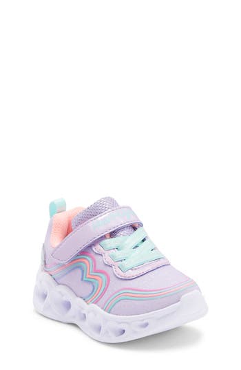 Skechers Kids' Heart Lights Light-up Sneaker In Purple