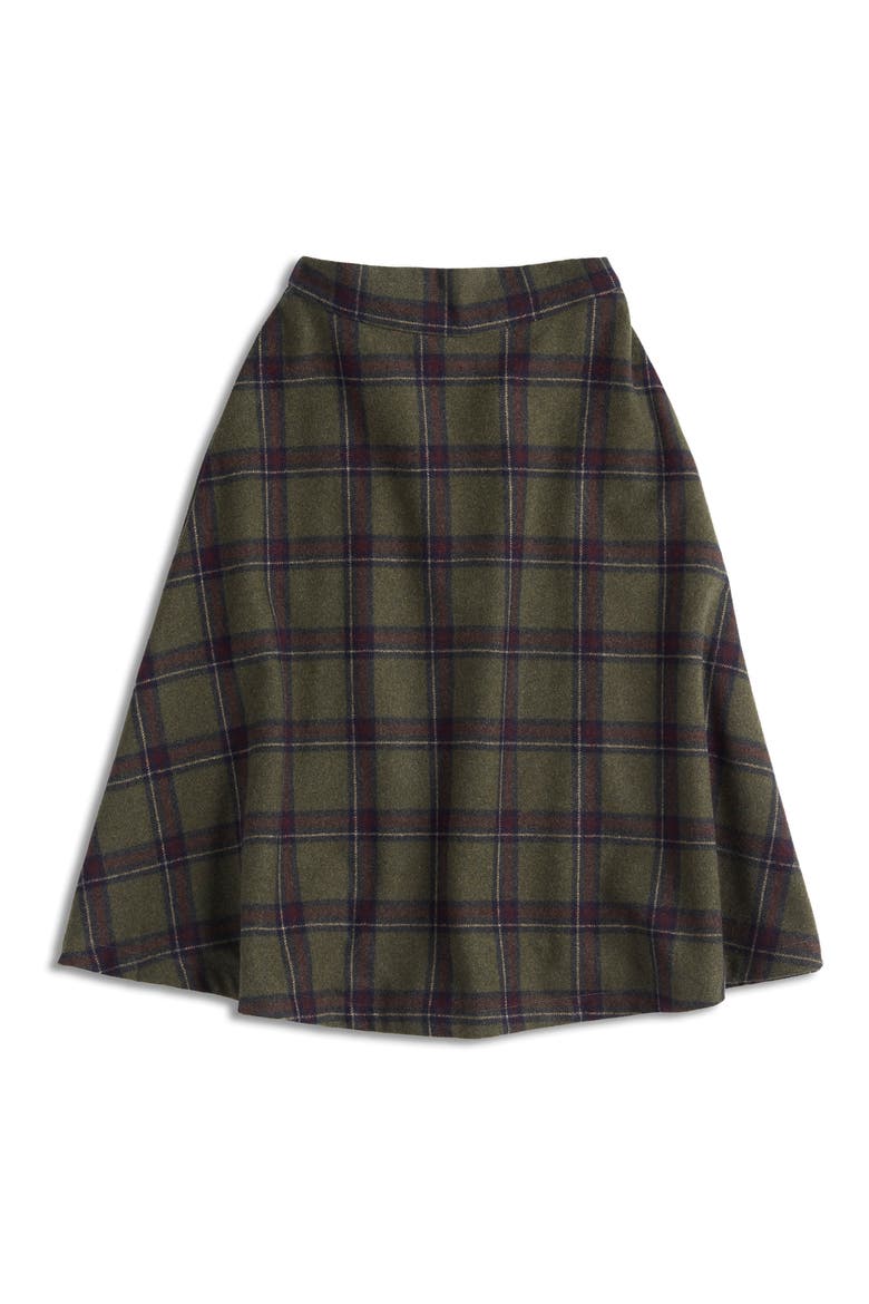 Prim Class Hero Plaid Skirt, Alternate, color, GREEN PLAID