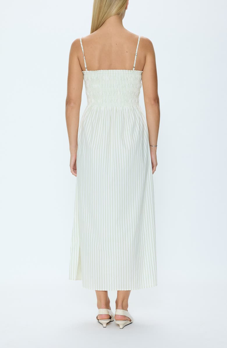 Pistola Bianca Maxi Sundress, Alternate, color, Sage Egret Stripe