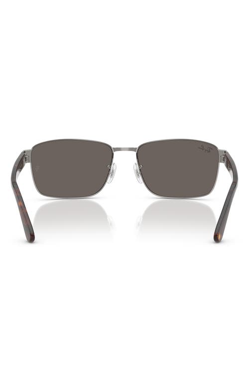 Ray Ban Ray-ban 59mm Square Sunglasses In Gunmetal