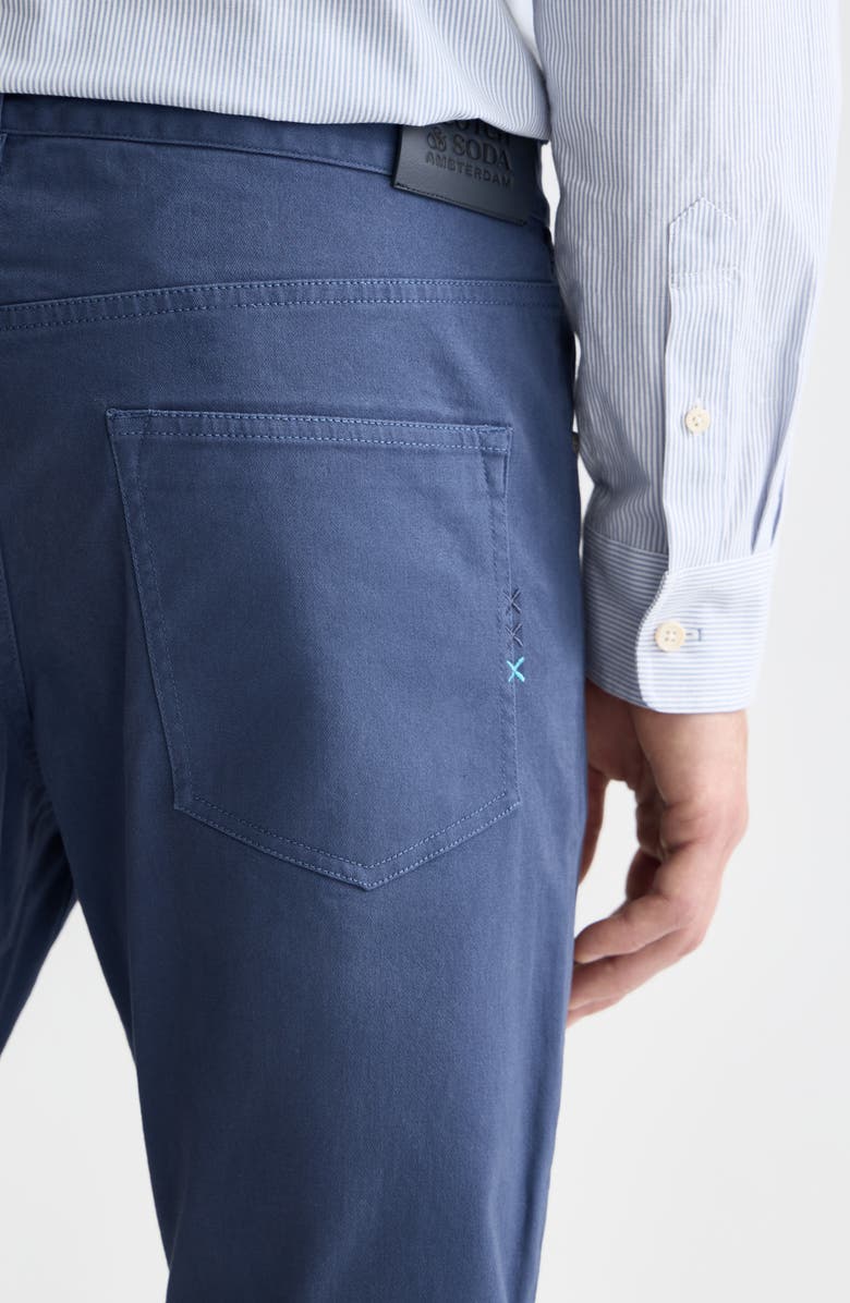 Scotch & Soda Ralston Slim Fit Stretch Cotton Twill Pants, Alternate, color, Oceana