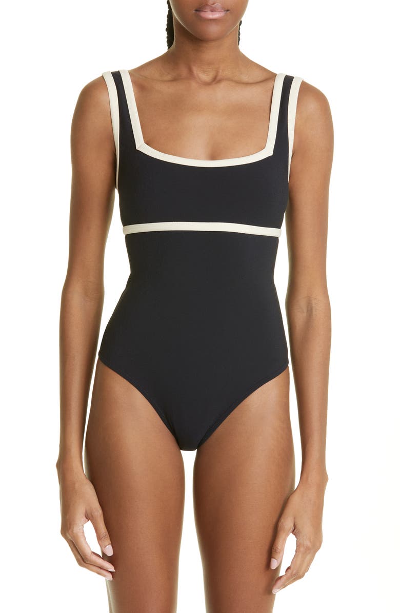 Lisa Marie Fernandez Sailor One-Piece Swimsuit, Main, color,