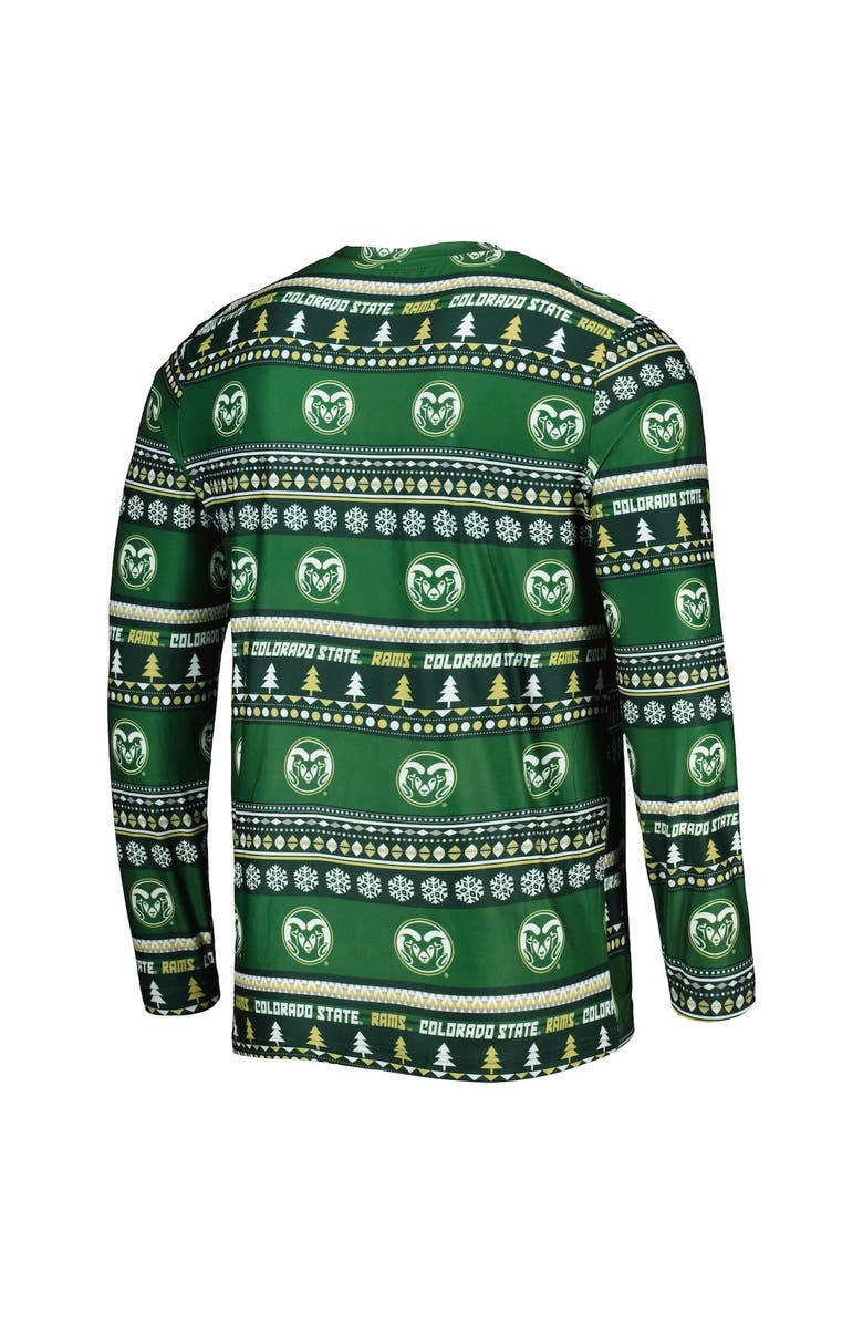 CONCEPTS SPORT Men's Concepts Sport Green Colorado State Rams Swivel Long Sleeve T-Shirt & Pants Sleep Set, Alternate, color, Green