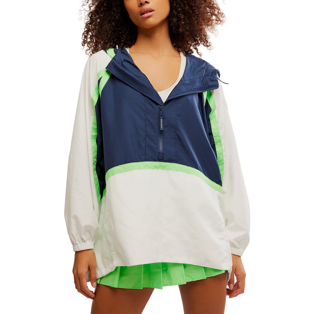 Free People Fp Movement Care Like The Wind Anorak In Blue