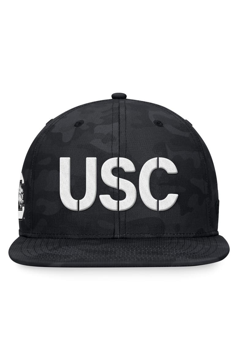 Men's Top of the World Black South Carolina Gamecocks OHT Military Appreciation Troop Snapback Hat, Alternate, color, Black