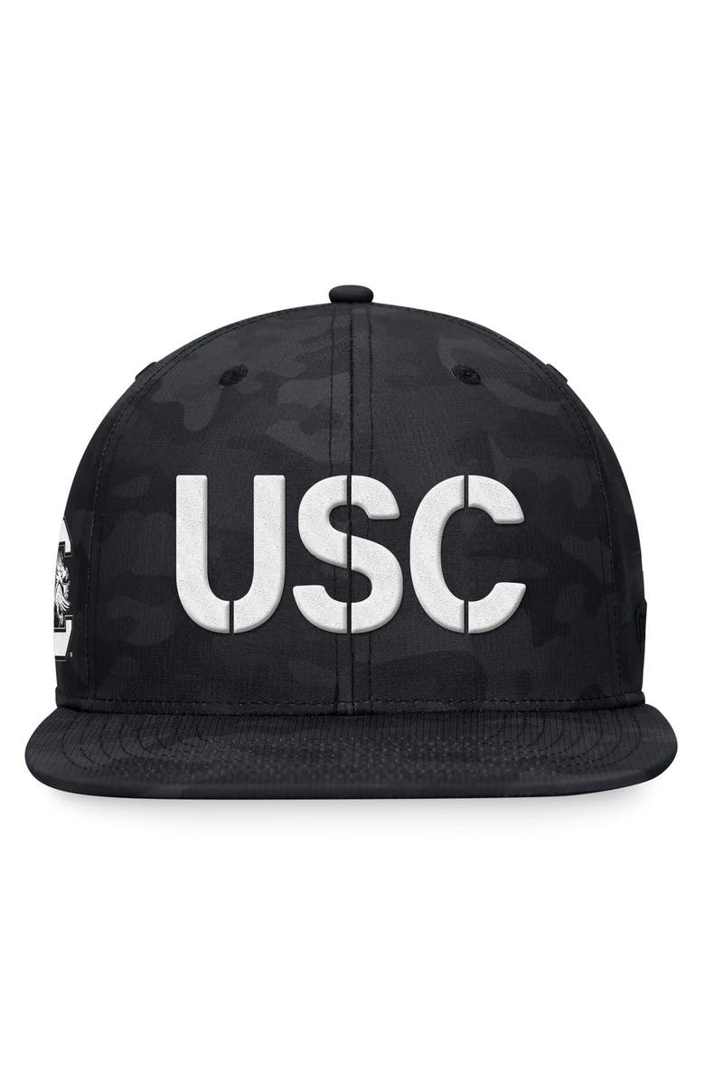 TOP OF THE WORLD Men's Top of the World Black South Carolina Gamecocks OHT Military Appreciation Troop Snapback Hat, Alternate, color, 