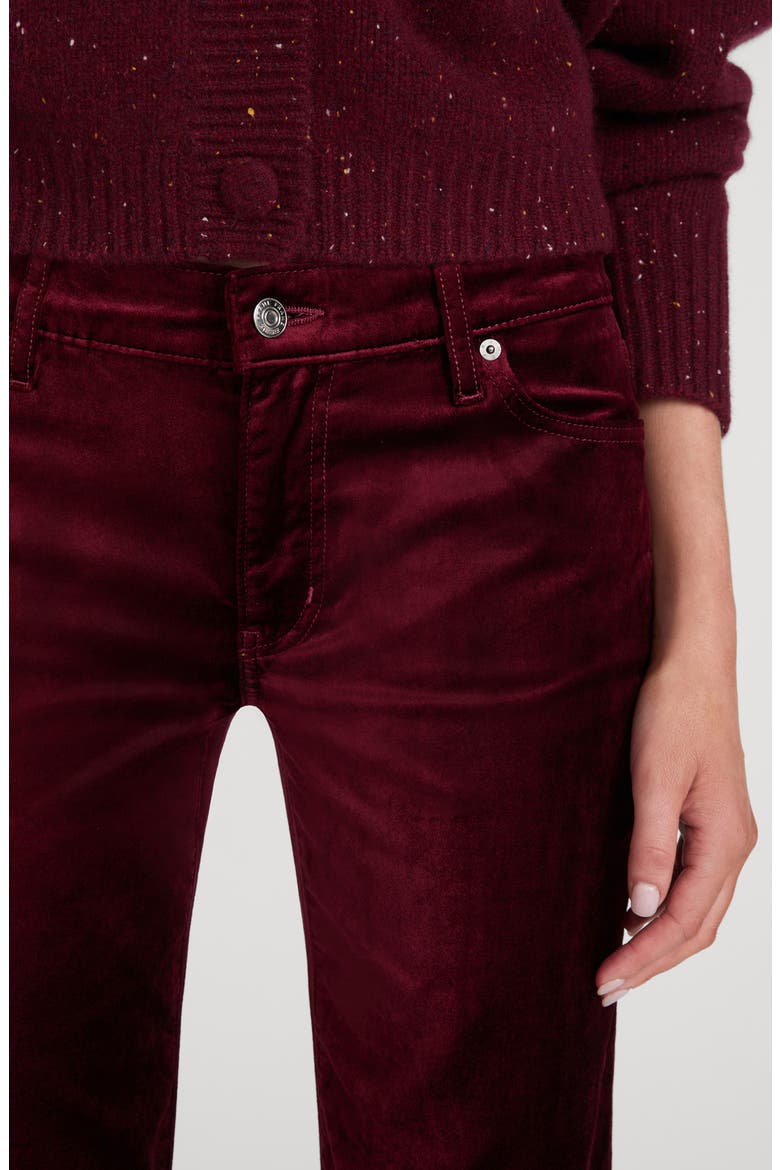 The Velvet Cigarette Pants, Alternate, color, DEEP GARNET