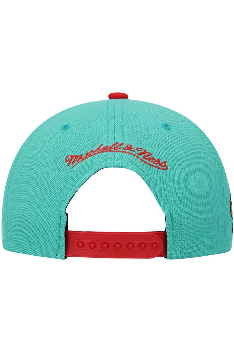 Men's Mitchell & Ness Teal Memphis Grizzlies Hardwood Classics Snapback Hat, Alternate, color, Teal