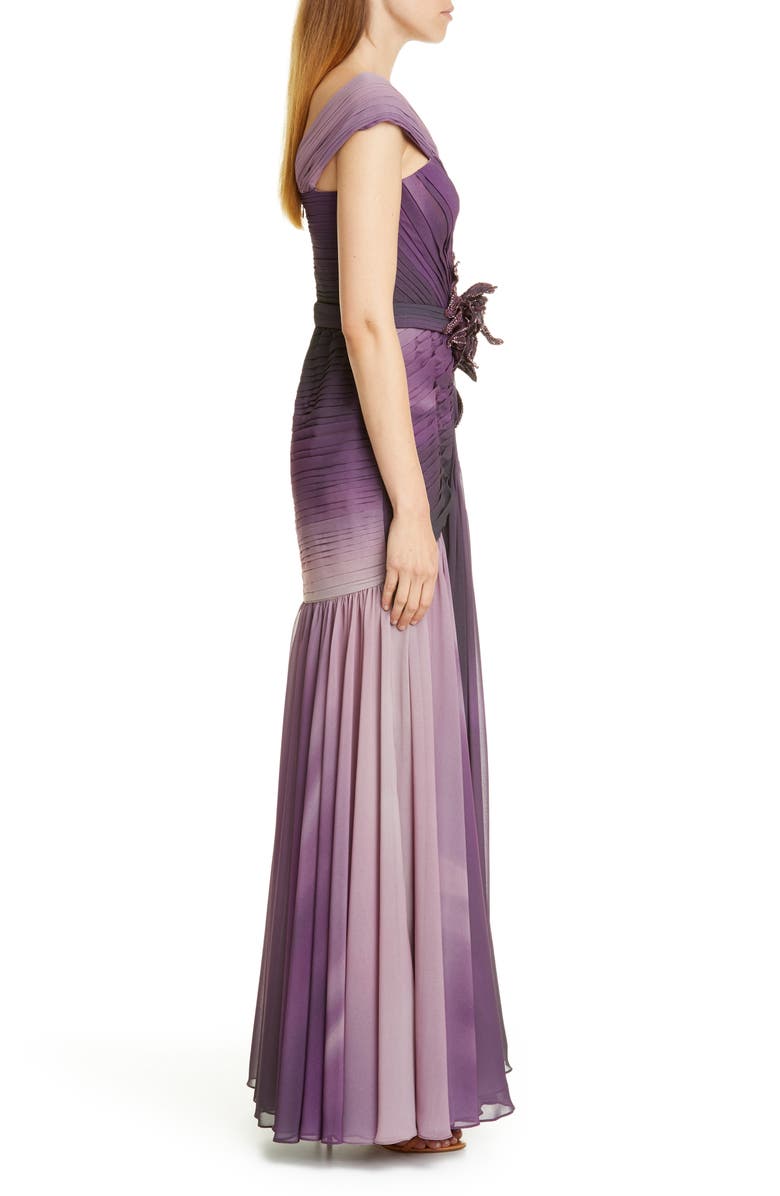 PatBO Patricia Bonaldi Ombré Embellished Chiffon Gown, Alternate, color, 