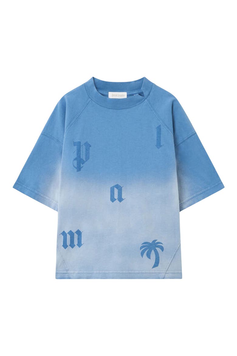 Kids' Letters Graphic Washed T-Shirt, Main, color, LIGHT BLUE - LIGHT BLUE