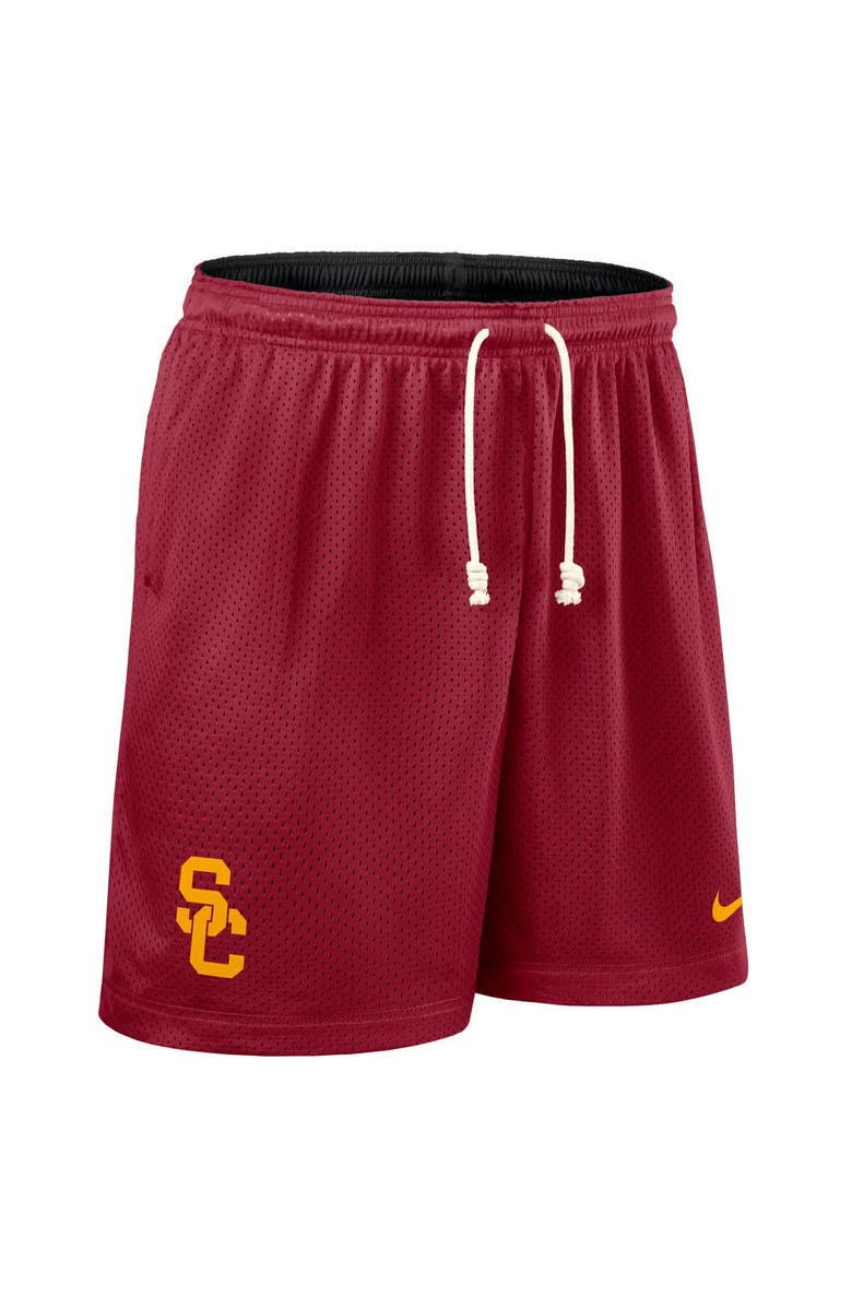 Nike Men's Nike Cardinal/Black USC Trojans 2025 Sideline Reversible Performance Shorts, Alternate, color, 