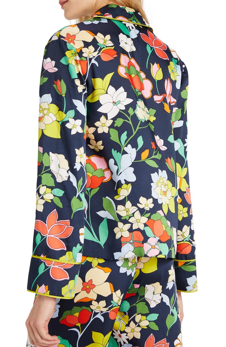 Kate Spade New York flower bed long sleeve pajama shirt, Alternate, color,