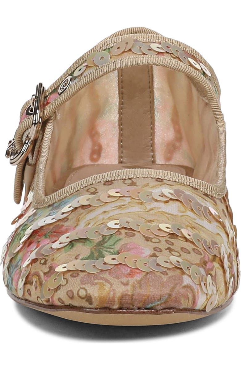 Sam Edelman Michaela Sequin Flat, Alternate, color, Ecru Multi