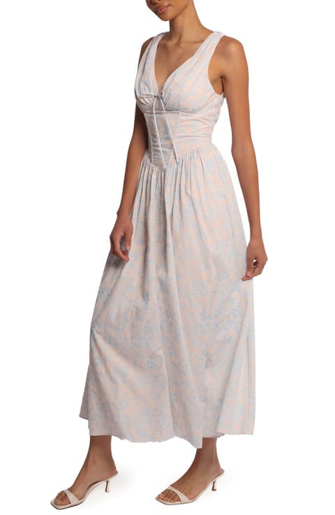 Wrenna Floral Print Sleeveless Maxi Dress