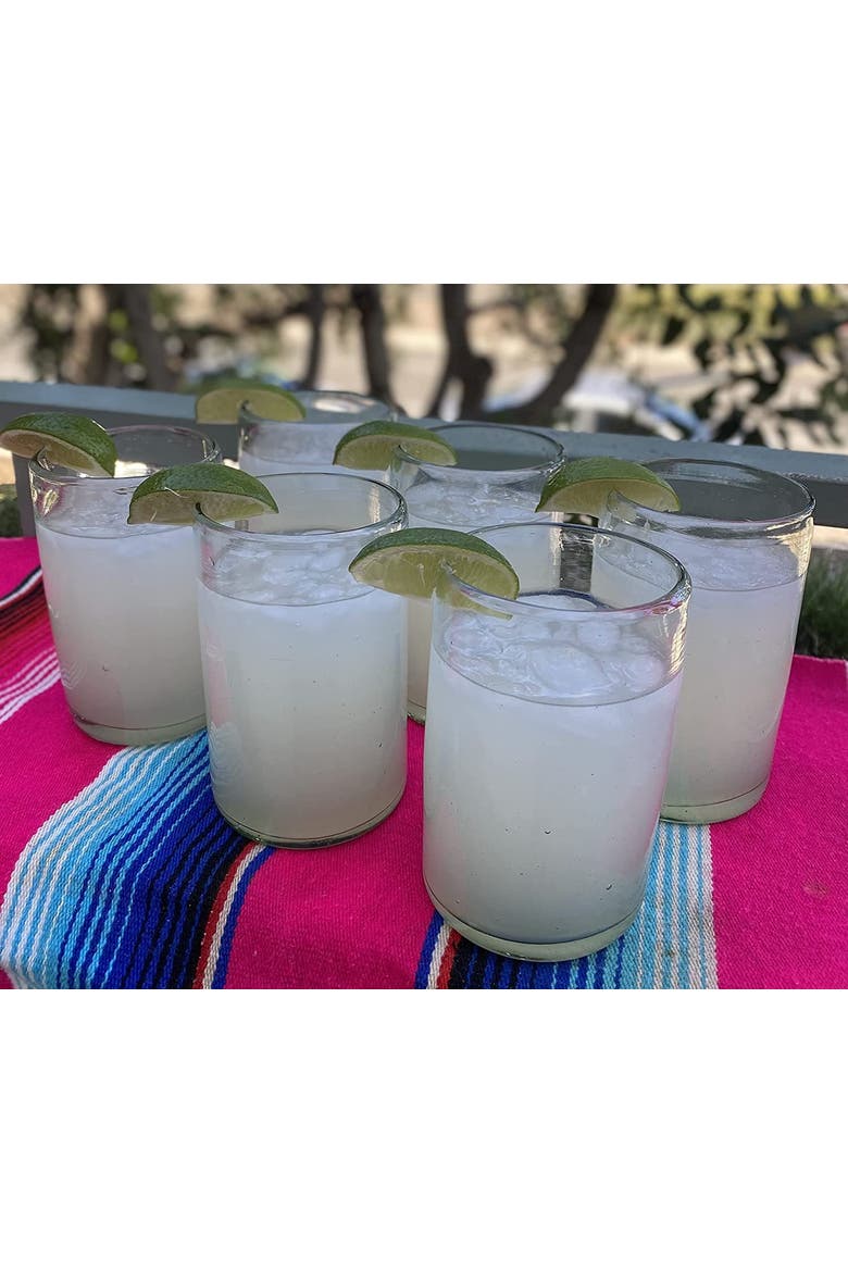 Hand Blown Drinking Glasses - Set of 6, Alternate, color, Natural