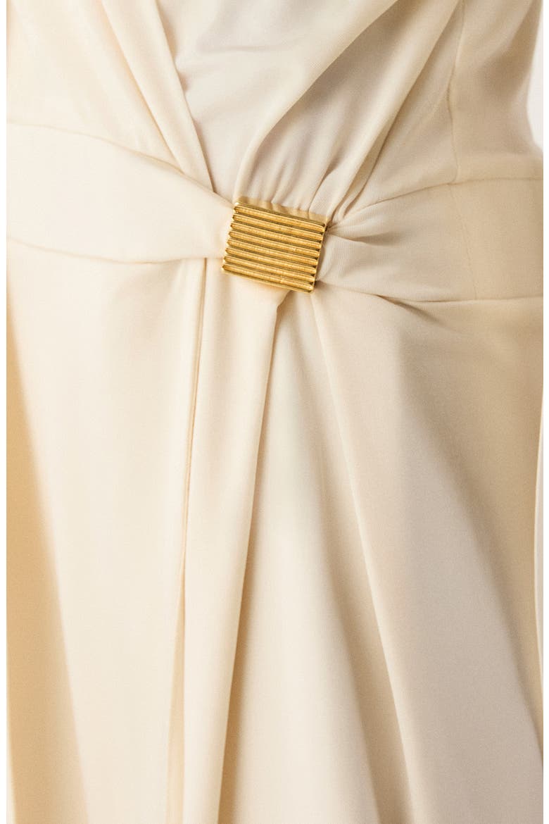 Rosalie Long Sleeve Faux Wrap Cover-Up Minidress, Alternate, color, OFF WHITE
