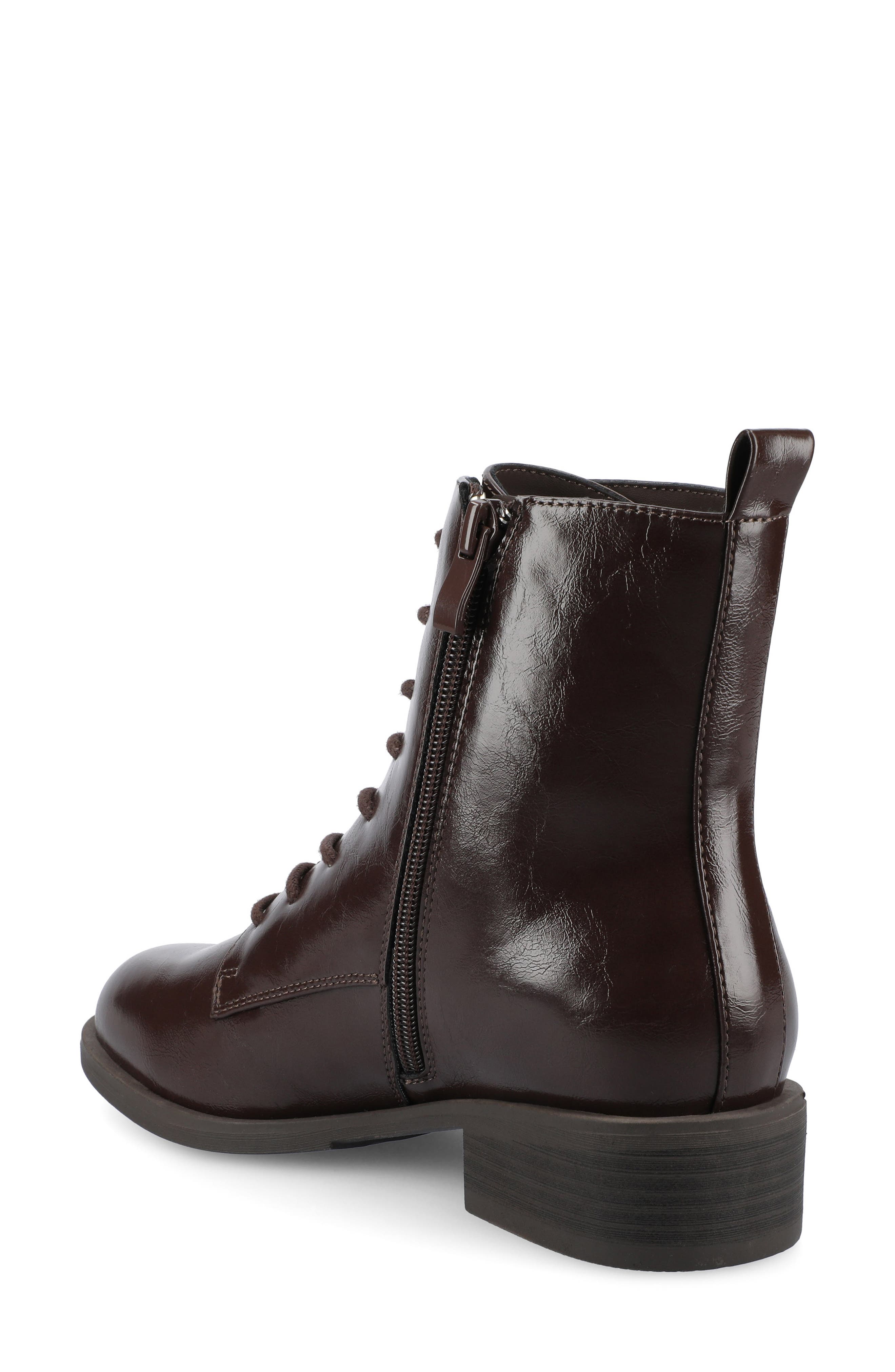 Vienna Combat Boot, Alternate, color, CRINKLE/CHOCOLATE