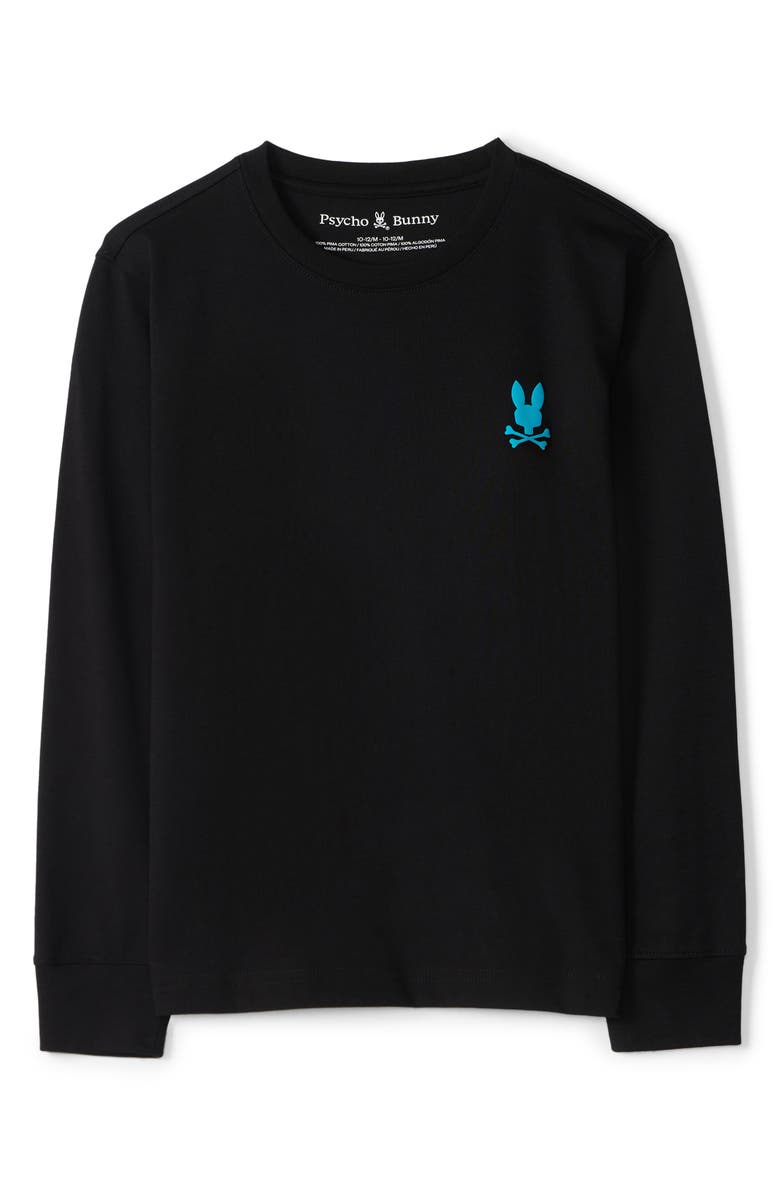 Psycho Bunny Kids' Richardson Long Sleeve Cotton Graphic T-Shirt, Main, color, 