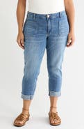 KUT from the Kloth Amy High Waist Patch Pocket Crop Skinny Jeans