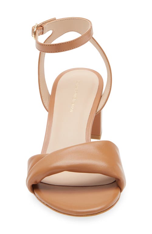 Stuart Weitzman Nudist Block Heel Sandal In Tan