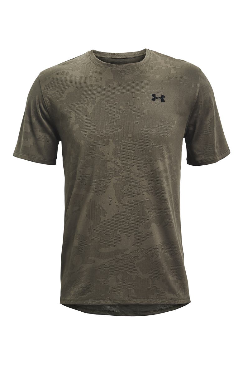 Men's Training Vent Camo Performance T-Shirt, Alternate, color, VICTORY GREEN/ BLACK