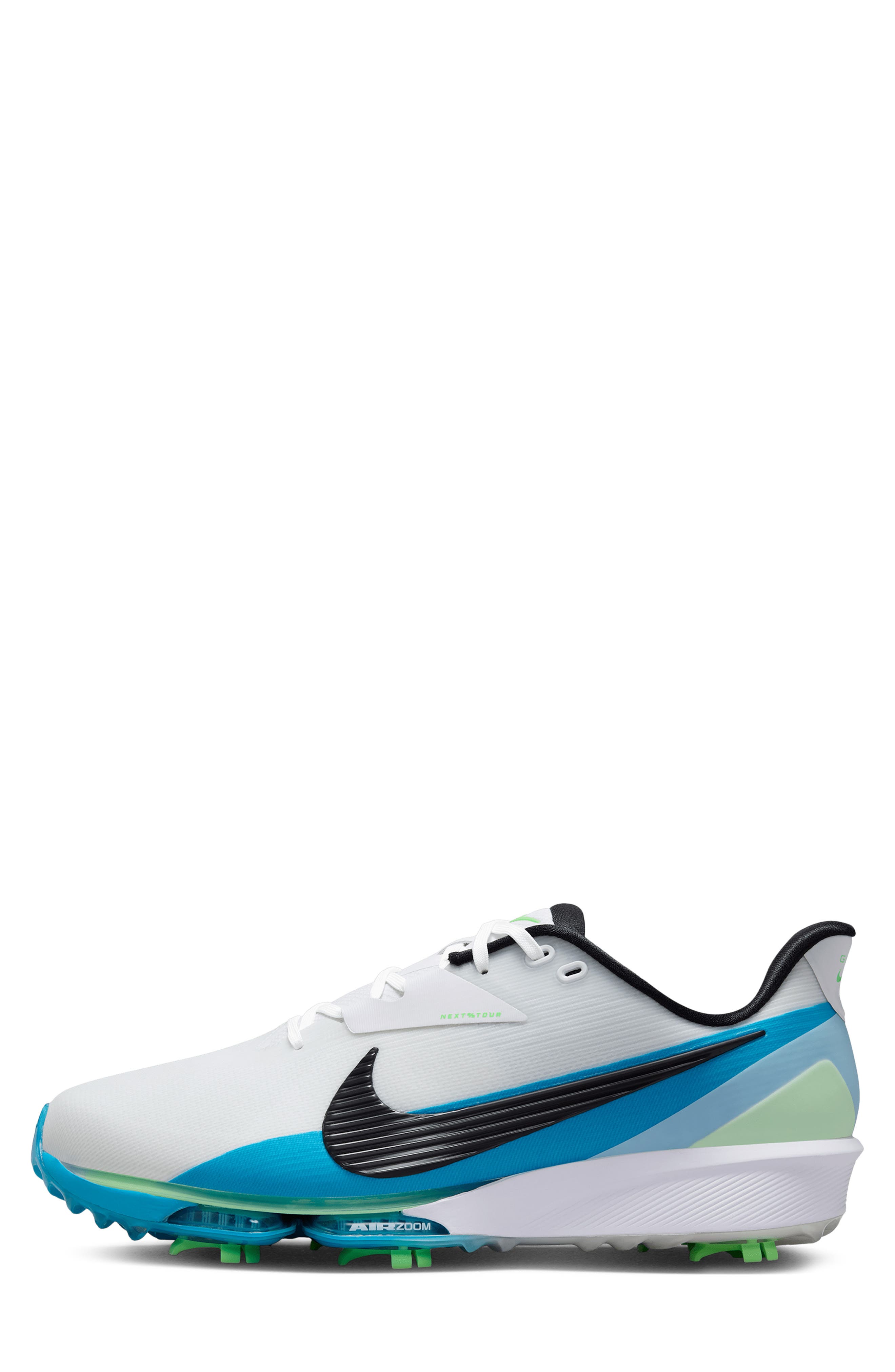 Next% TOUR 3 Waterproof Golf Shoe, Alternate, color, WHITE/ LIGHT BLUE/ BLACK