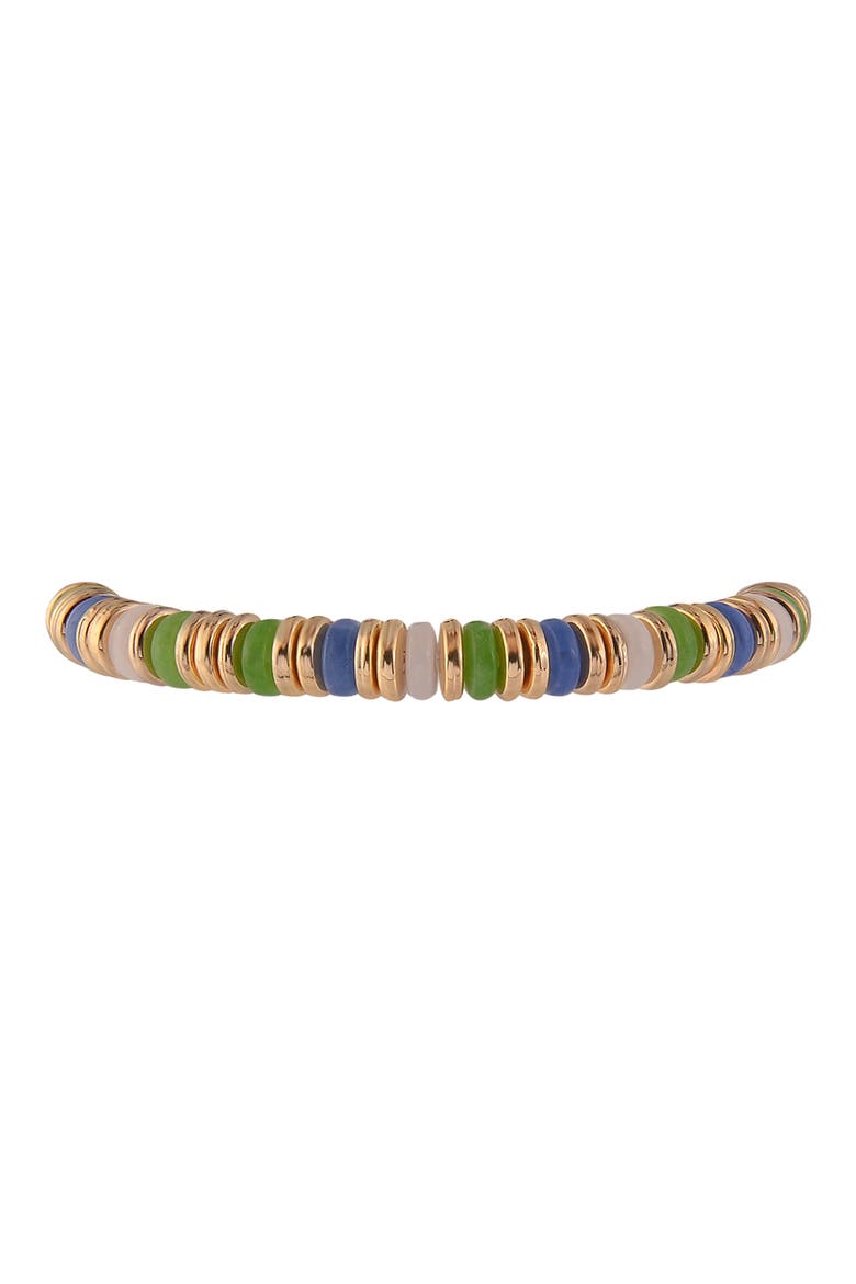 Set of 2 Disc Stretch Bracelets, Alternate, color, MULTI