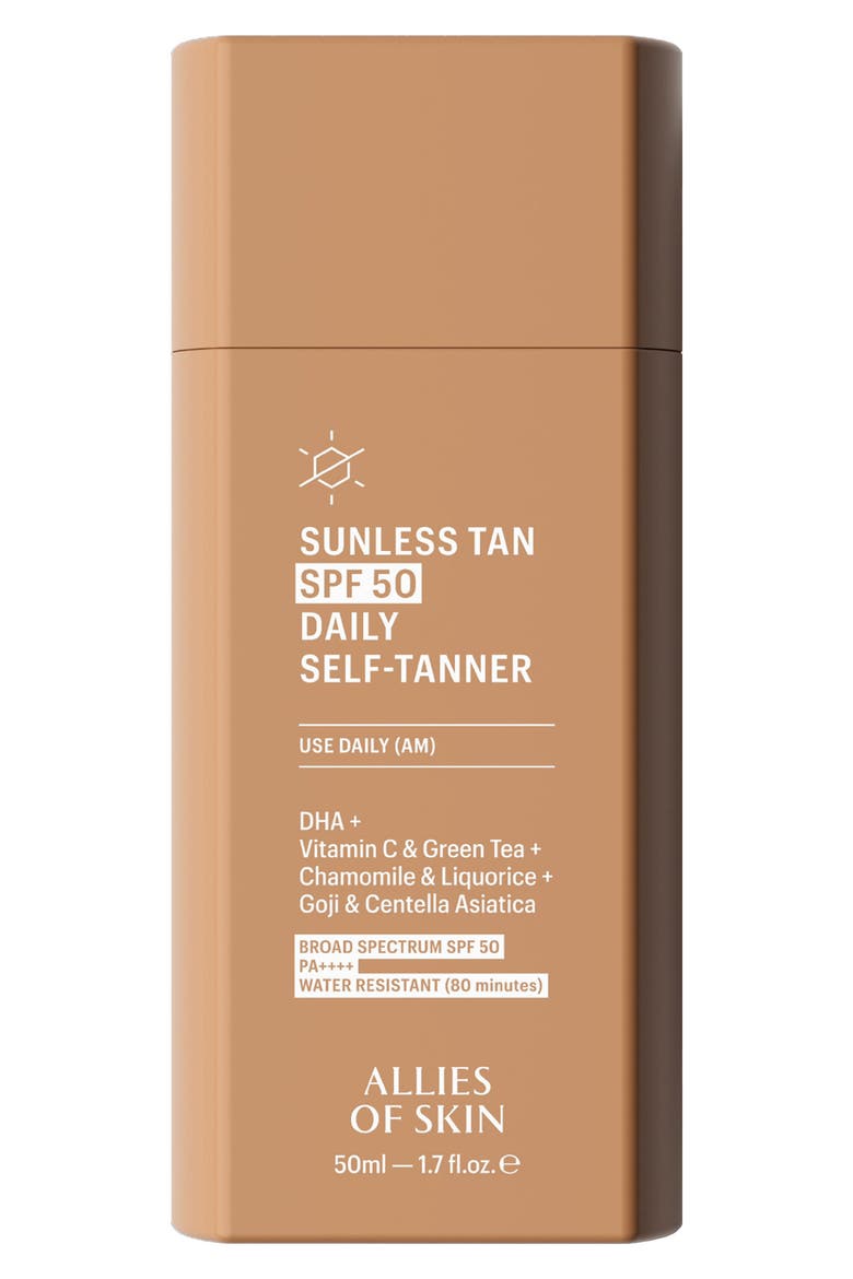 Sunless Tan SPF 50 Daily Self-Tanner, Main, color, NO COLOR
