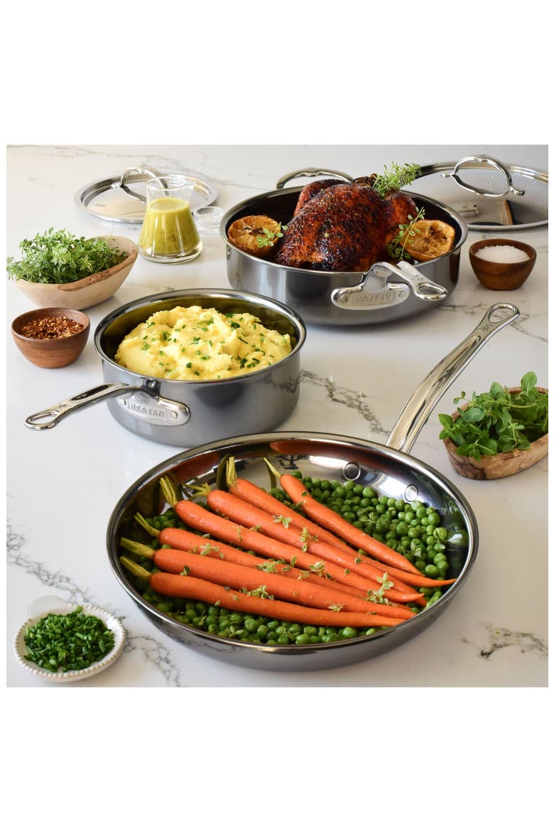 NanoBond Essential 5-Piece Cookware Set, Alternate, color, STAINLESS STEEL