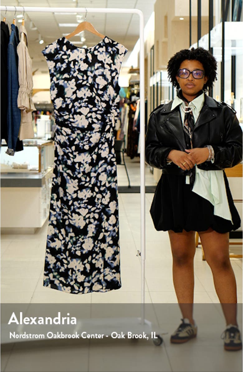 Blurred Floral Maxi Dress, sales video thumbnail