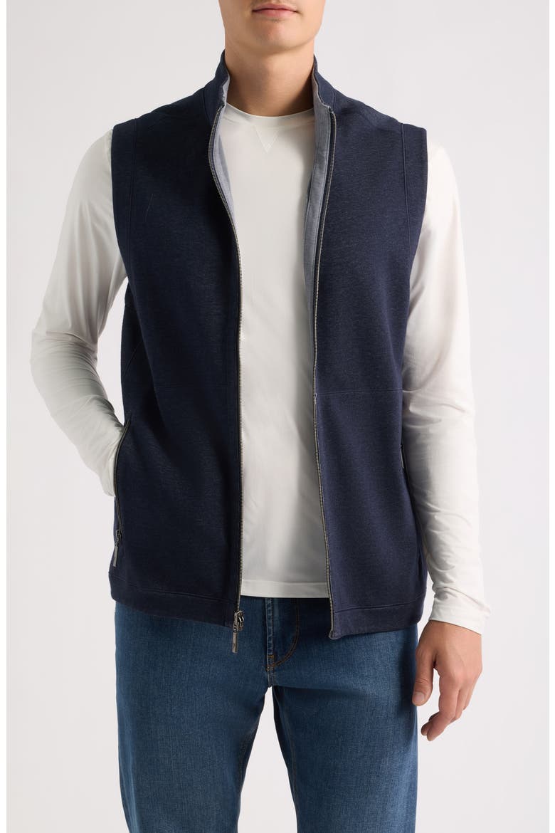 Flipview Reversible Vest, Main, color, NIGHT CAP HEATHER