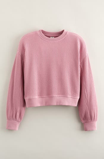 Kids' Cozy Waffle Sweatshirt