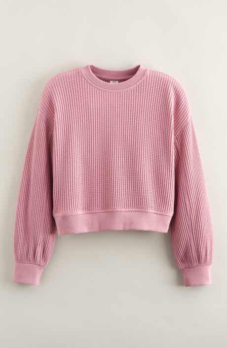 Treasure & Bond Kids' Cozy Waffle Sweatshirt