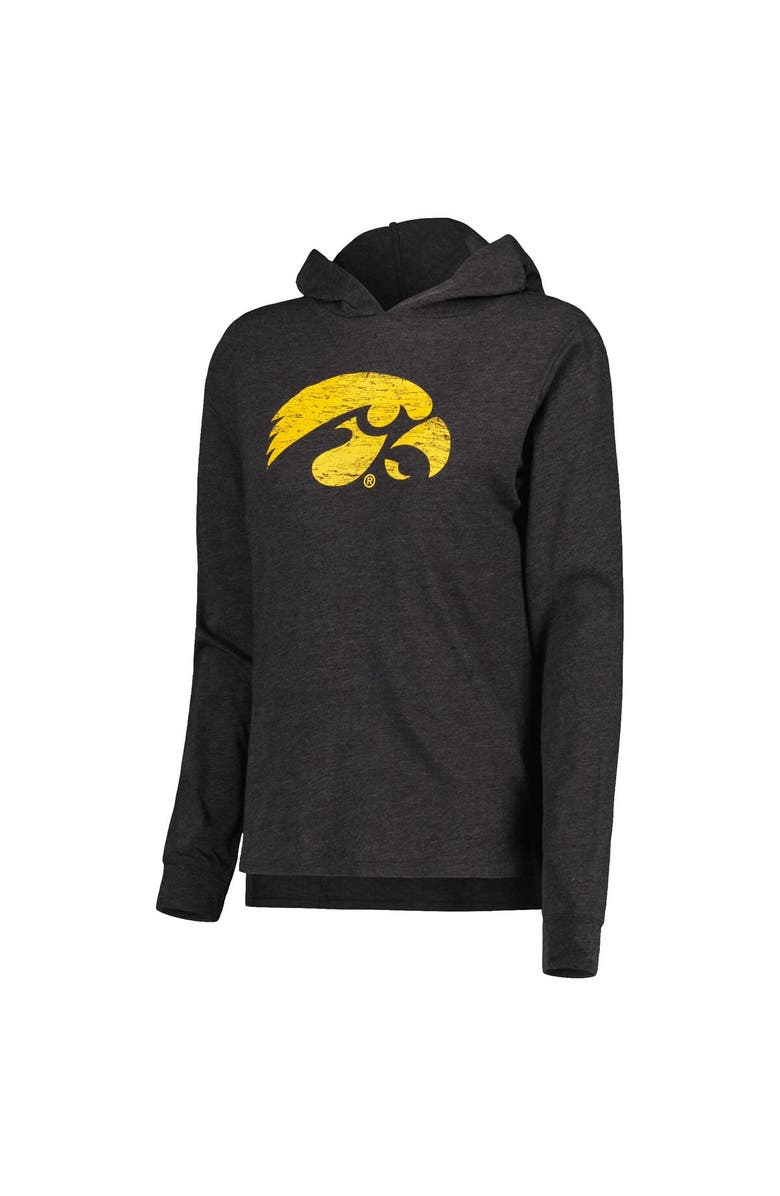 CONCEPTS SPORT Women's Concepts Sport Black Iowa Hawkeyes Long Sleeve Hoodie T-Shirt & Pants Sleep Set, Alternate, color, 