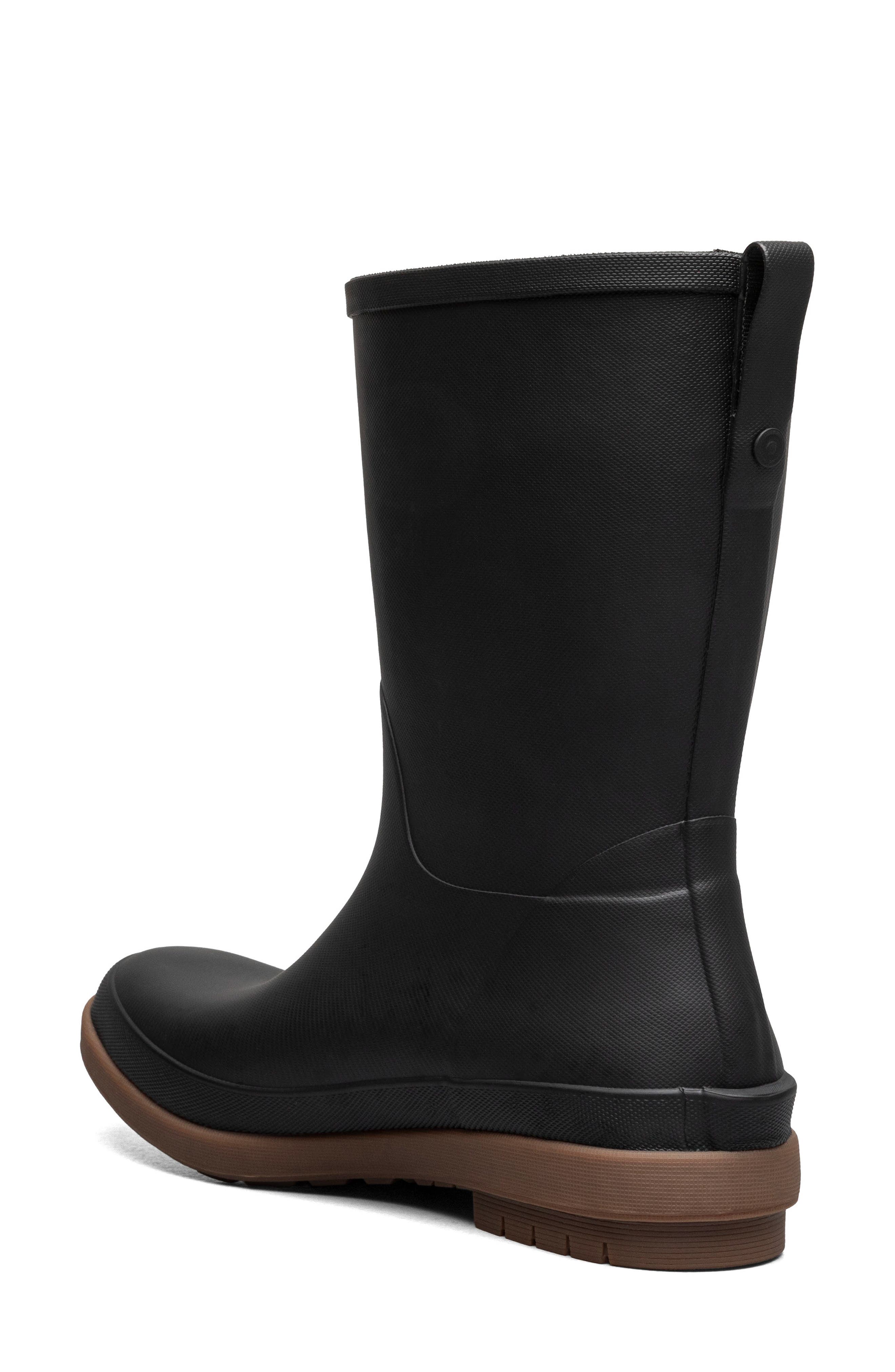 Bogs Amanda II Waterproof Rain Boot, Alternate, color, Black