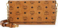 MCM Visetos Coated Canvas Crossbody Wallet