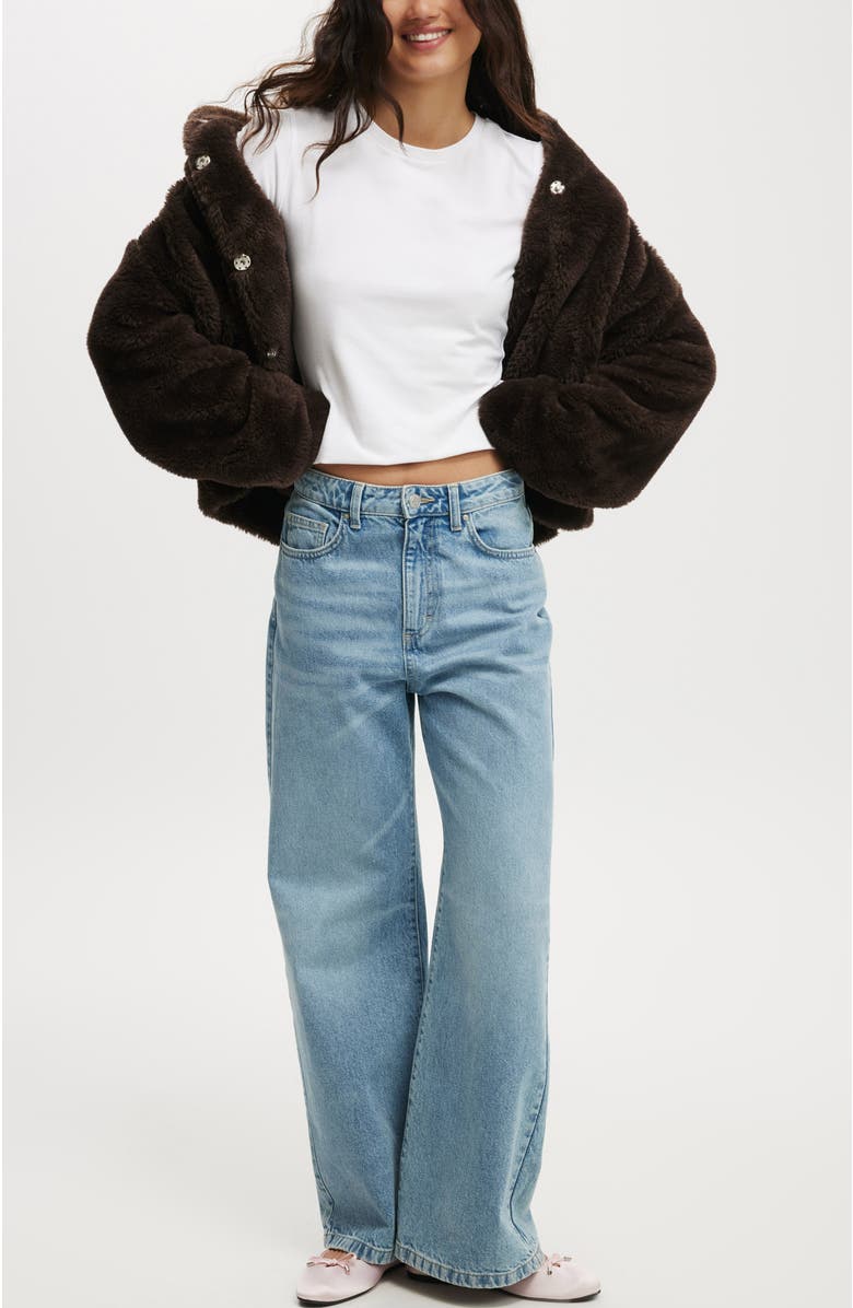 Cotton On Women's Teddy Bomber Jacket, Alternate, color, 