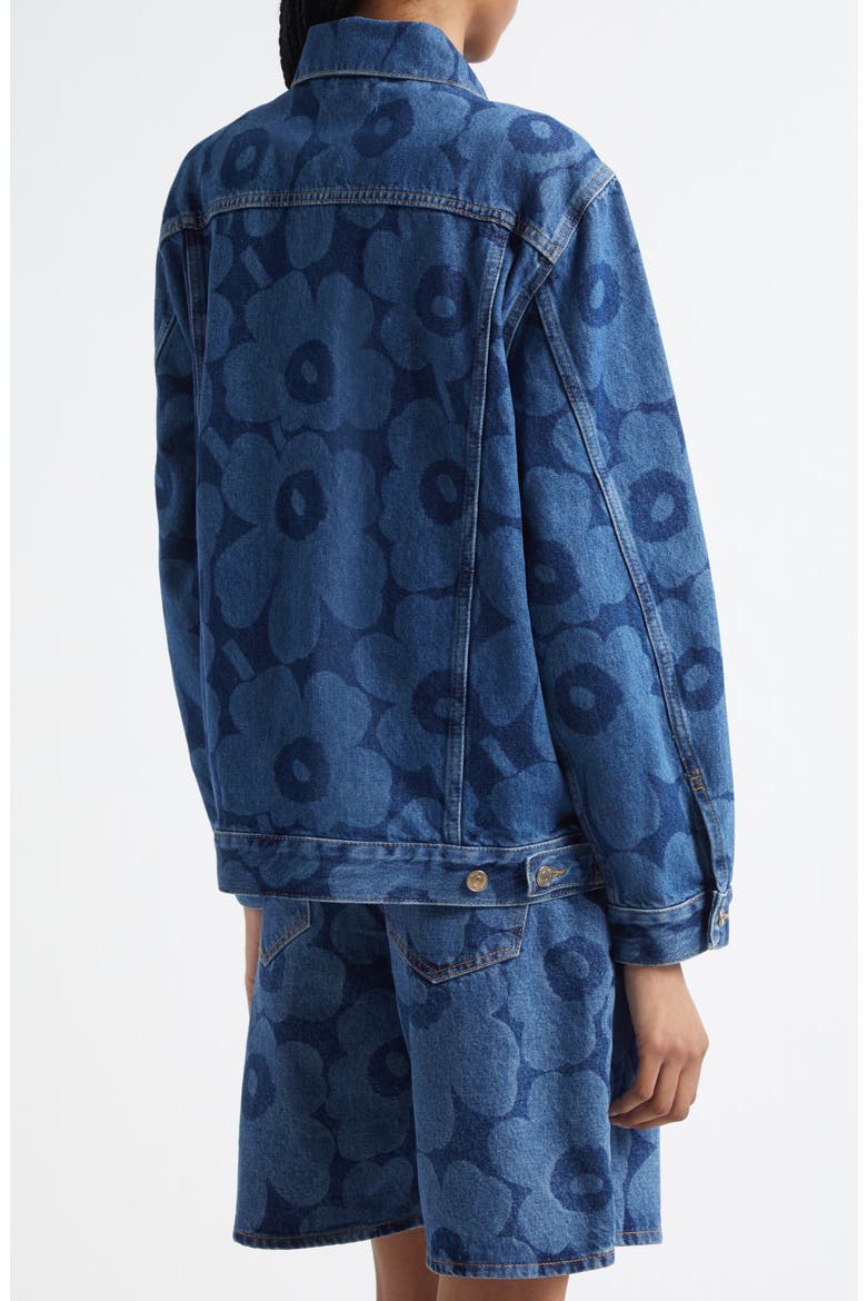 Marimekko Maridenim Murros Unikko Denim Trucker Jacket (Women
