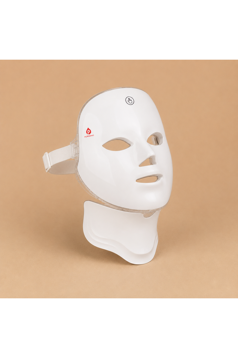 7-in-1 Led Light Therapy Mask for Face & Neck, Alternate, color, White