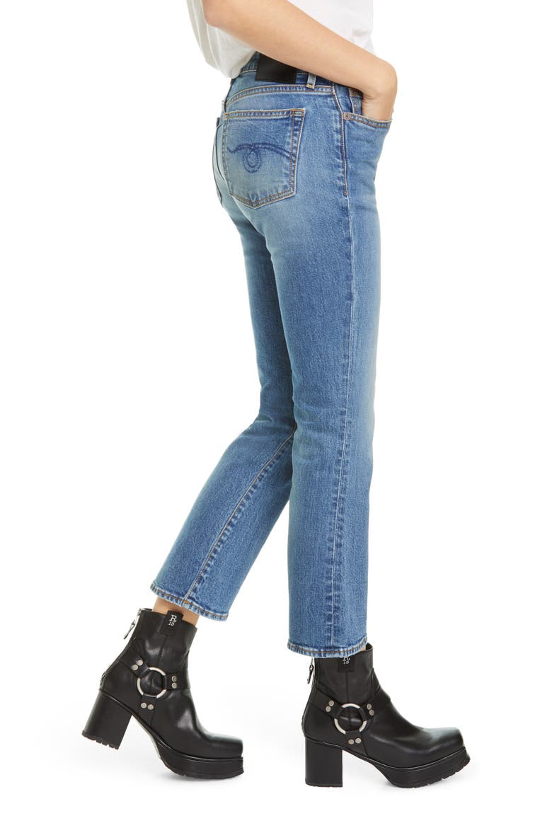 High Waist Kick Fit Crop Jeans, Alternate, color, JASPER STRETCH