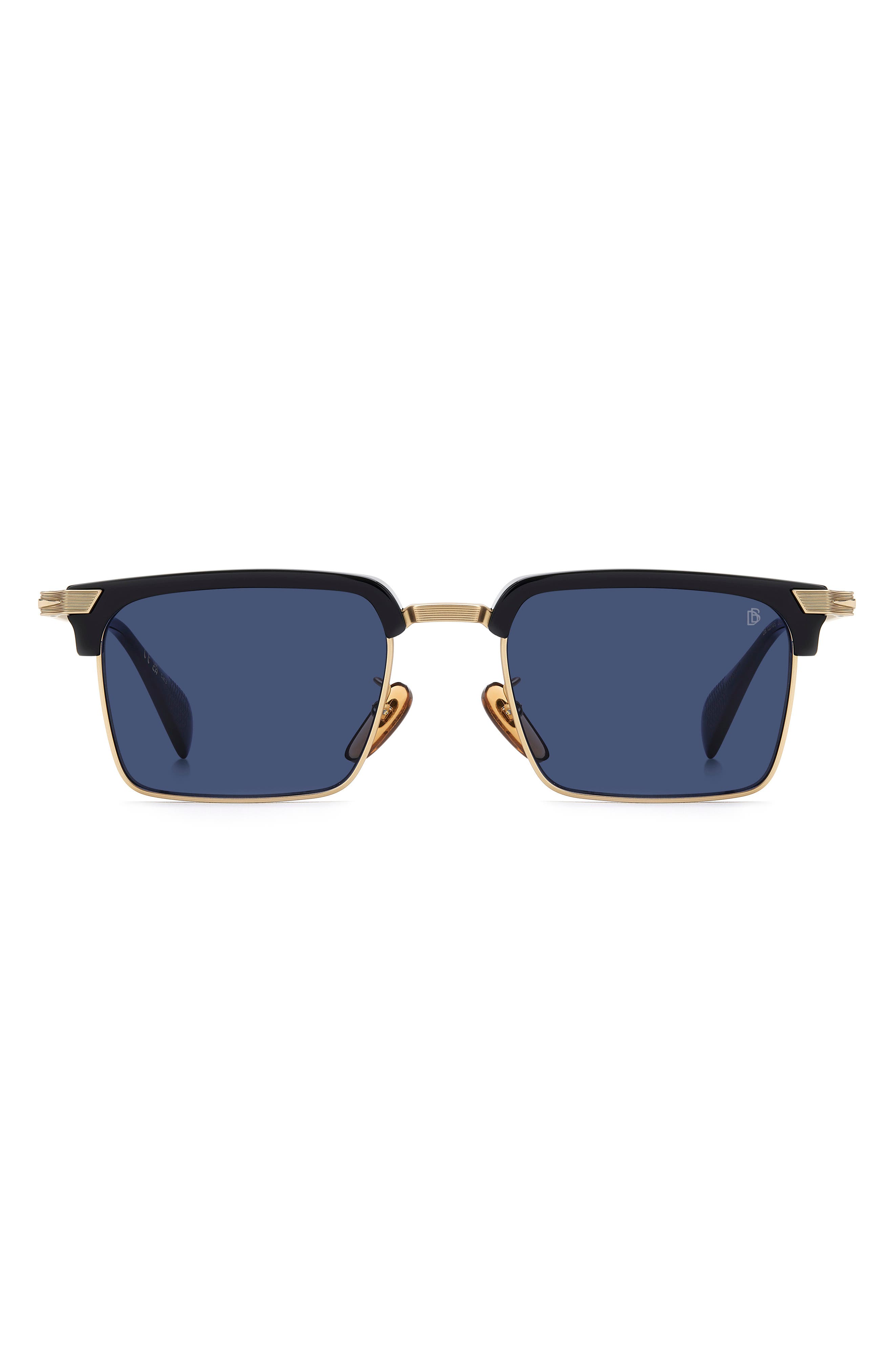 David Beckham Eyewear Db 1227/g/s/us 54mm Rectangular Sunglasses In Blue