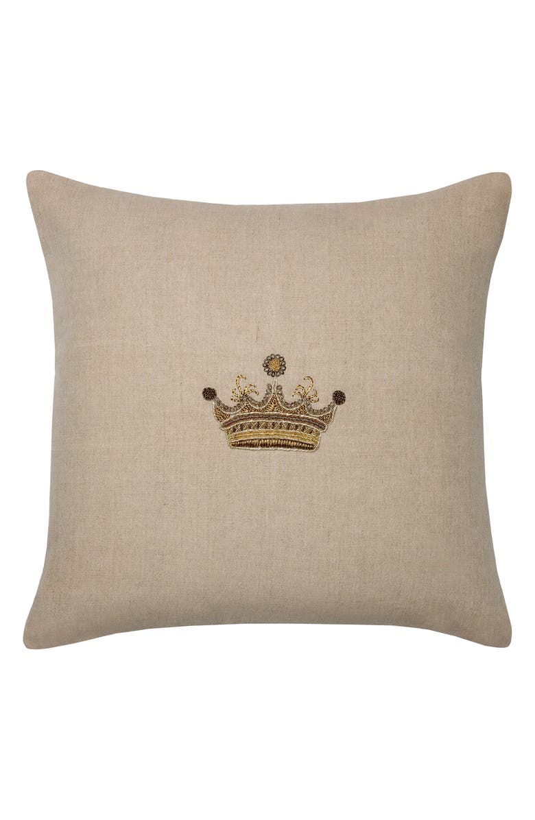 SFERRA Regale Linen Accent Pillow, Main, color, 
