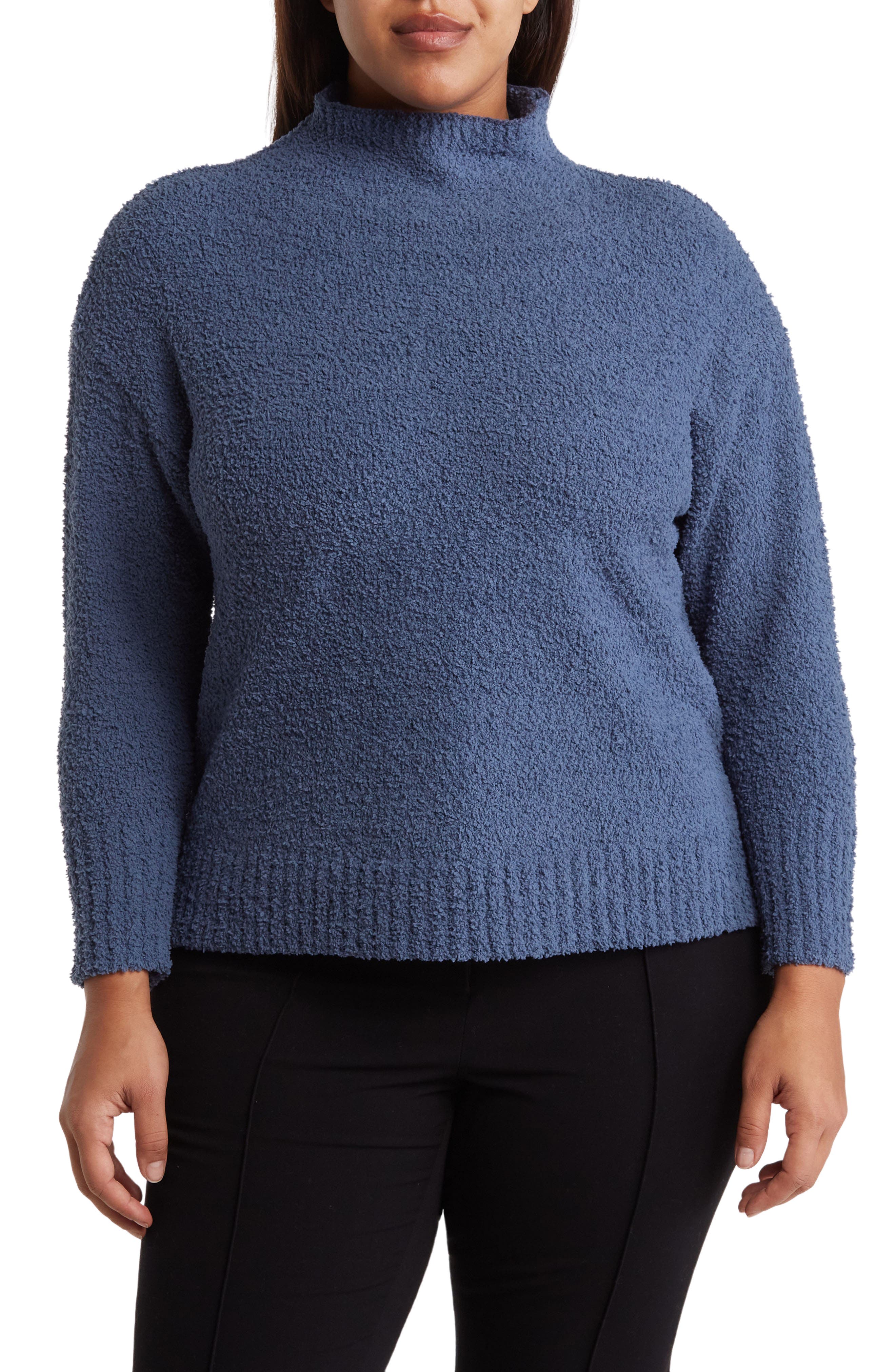 T Tahari Chenille Popcorn Mock Neck Sweater (Women) | Nordstromrack
