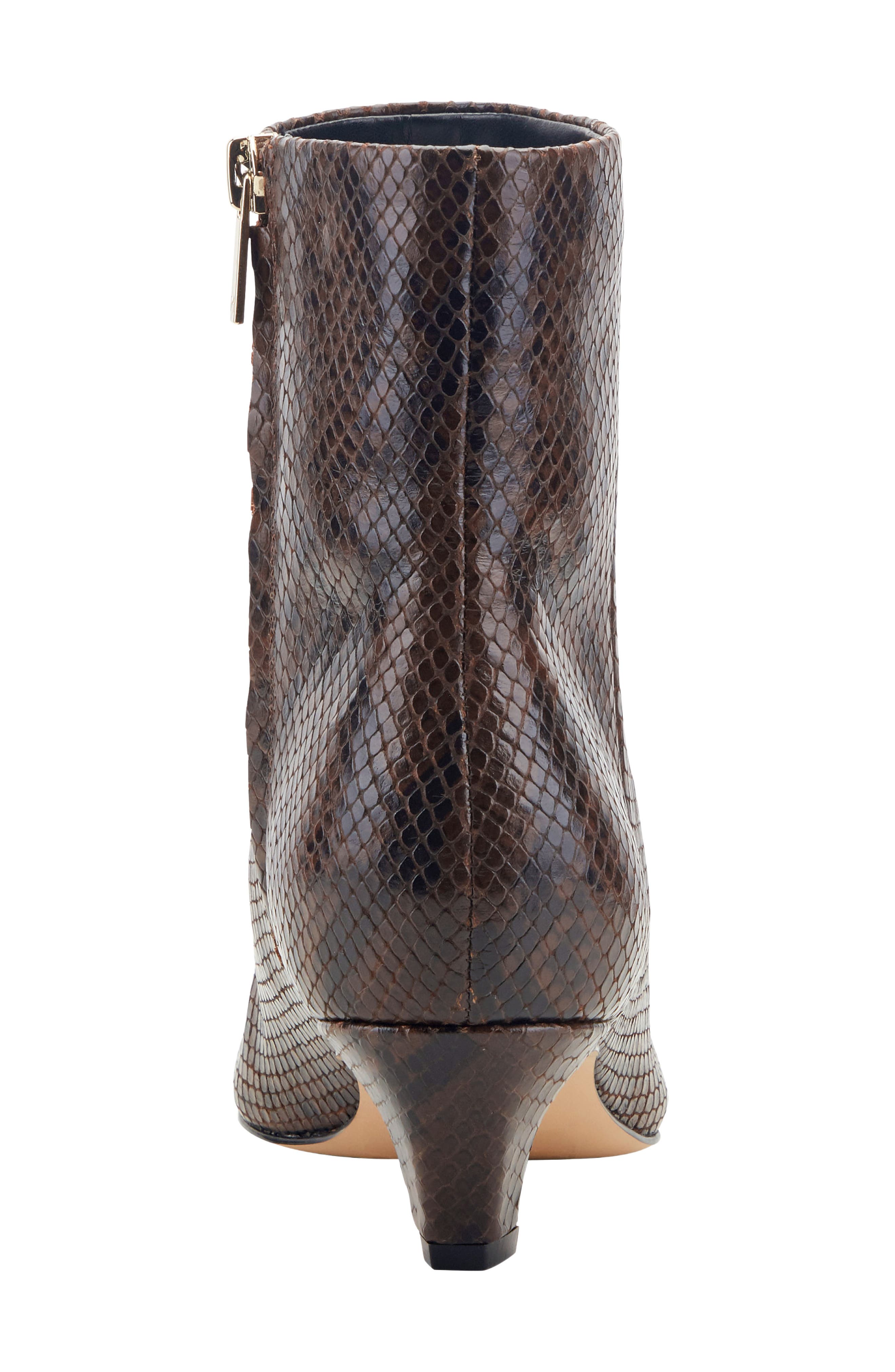 Danai Kitten Heel Bootie, Alternate, color, BROWN/ BROWN