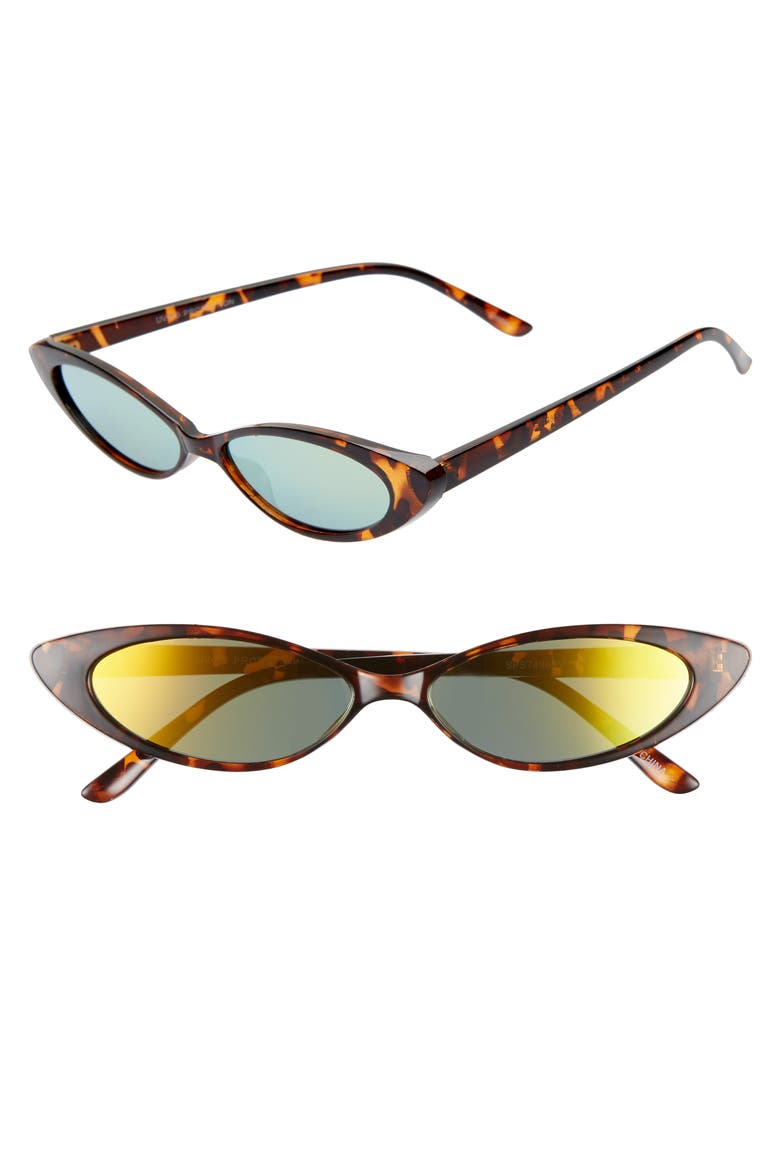 Oval Sunglasses, Main, color, TORTOISE