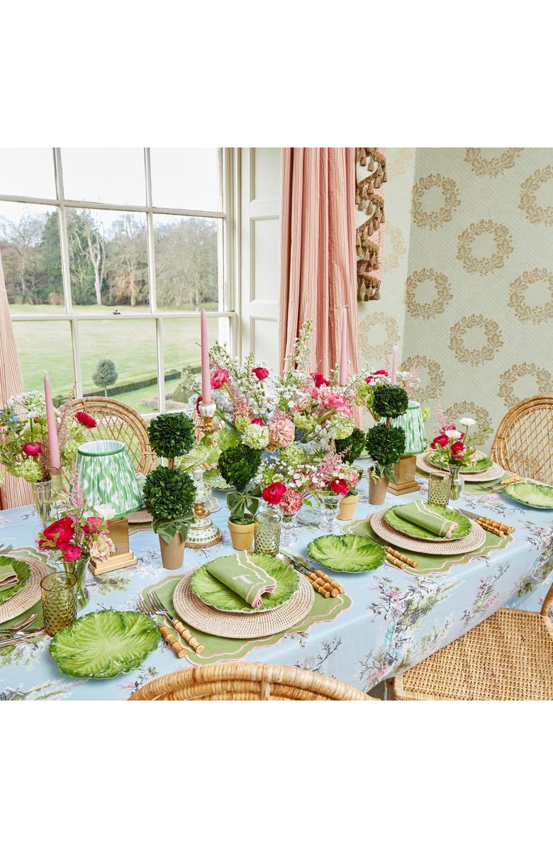 Mrs. Alice Ikat  Lampshade, Alternate, color, Green