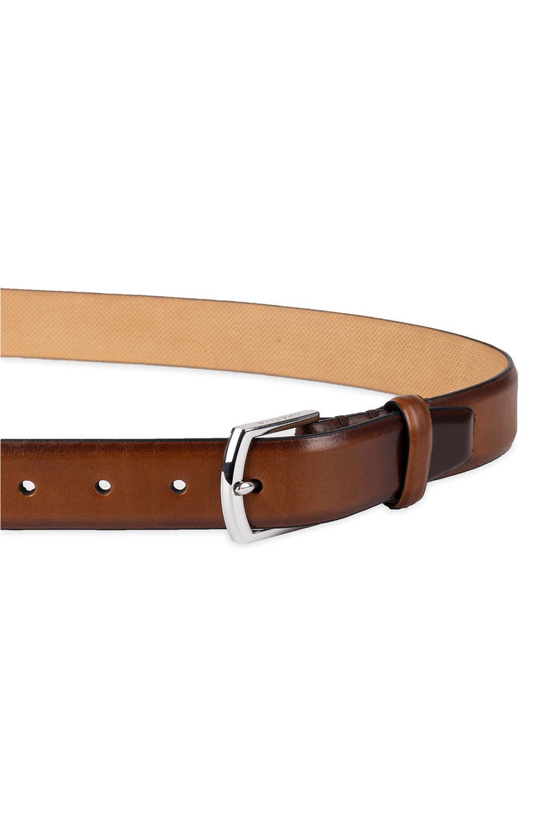 Cole Haan Lewis Burnished Leather Belt, Alternate, color, British Tan