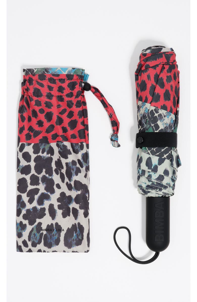 Bimba y Lola Patchwork Umbrella, Alternate, color, Pink