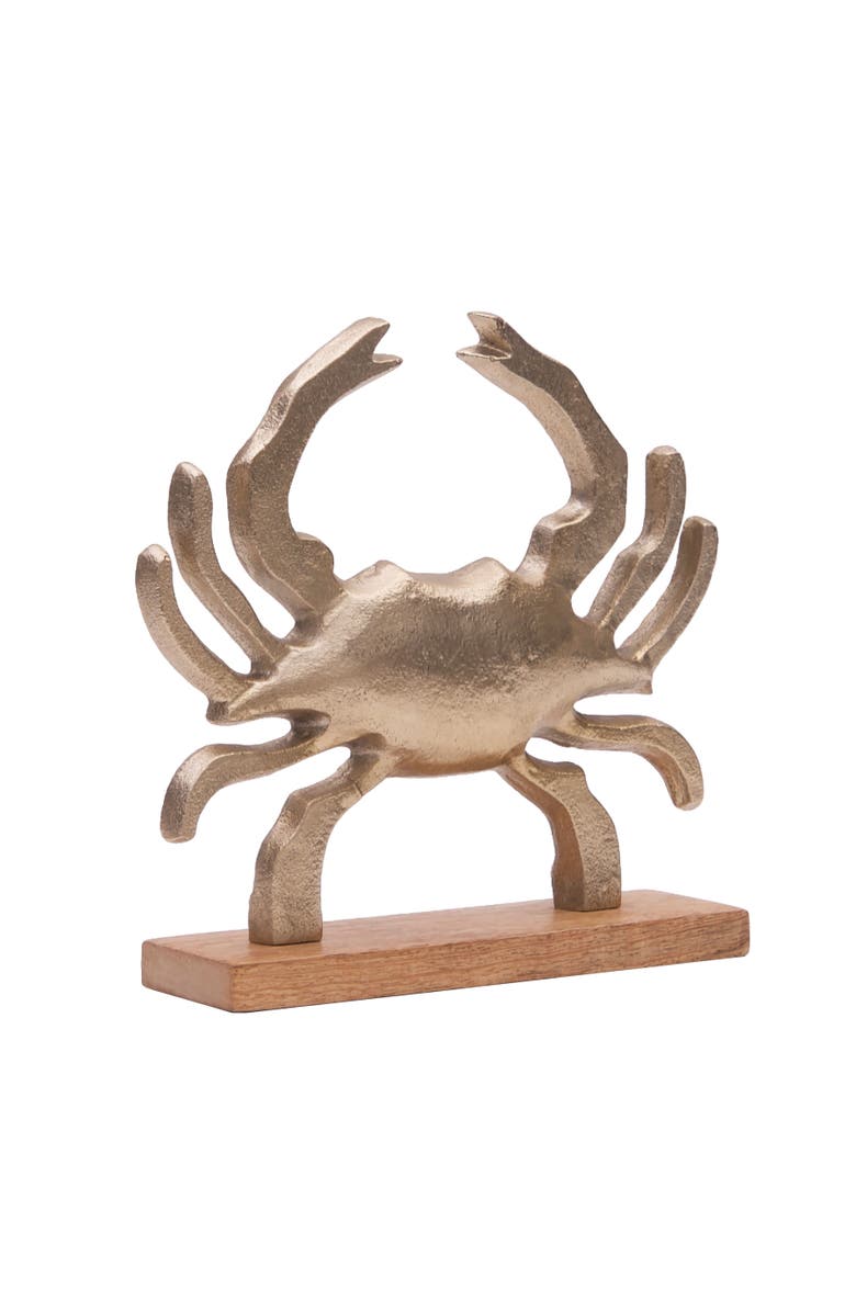 Gallerie II Metal Solid Crab Coastal Decorative Figurine, Main, color, Gold
